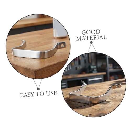 Mango lateral removible para sartén de acero inoxidable PRETYZOOM 4 piezas con espaciado de agujeros de 9.8 cm compatible con ollas a presión, woks y hervidores de agua miniatura 3