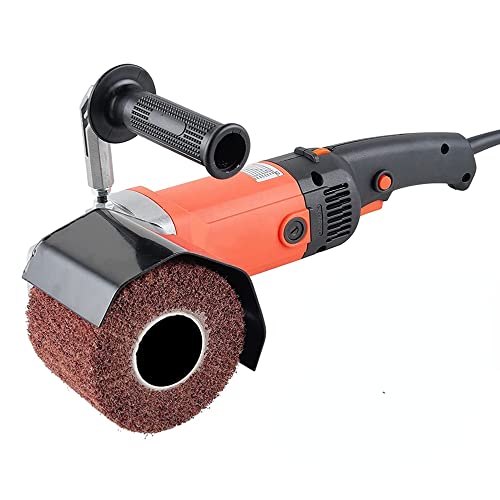 1400W Satiniermaschine Schleifmaschine Bürstenschleifer Polieren Walzenschleif zur Renovierung von...