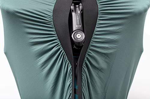 Funda para bicicleta extensible talla S M protectora impermeable para resguardar bicis en casa 7