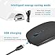 AE WISH ANEWISH Bluetooth Maus fur Mac/iPad/iPhone/PC/Computer, wiederaufladbar geräuschlos Mini Kabellose Maus für Windows/Linux/Android, 3 DPI Einstellbares Bluetooth 5.0 Black