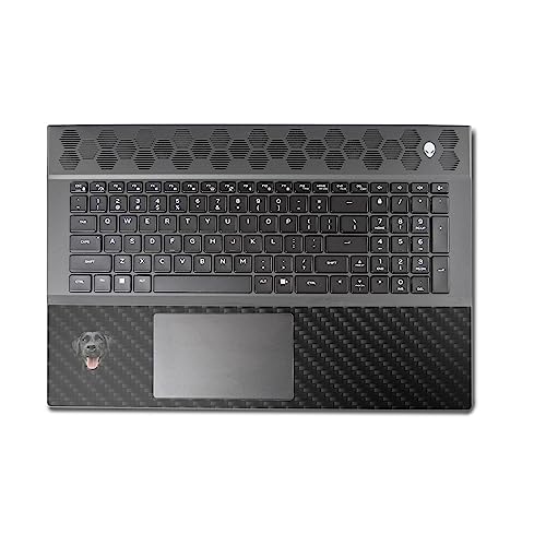 Image of MightySkins Carbon Fiber Skin Compatible with Alienware M18 R1 (2023) Full Wrap Kit - Black Lab | Protective, Durable Textured Carbon Fiber Finish | Easy to Apply & Change Styles | Made in The USA