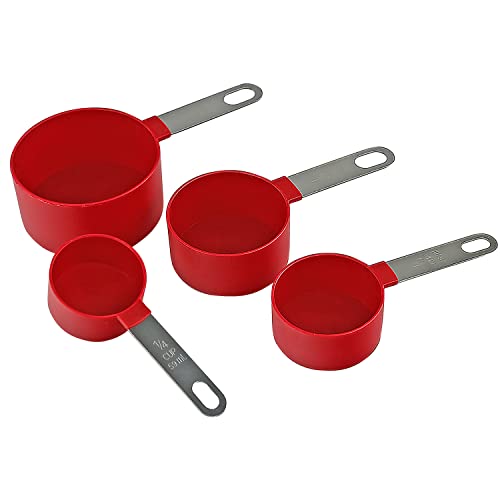Set de 4 vasos medidores Reston Lloyd de plástico y acero miniatura 1