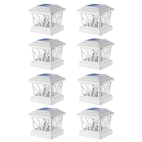 LeiDrail Solar Post Lights White