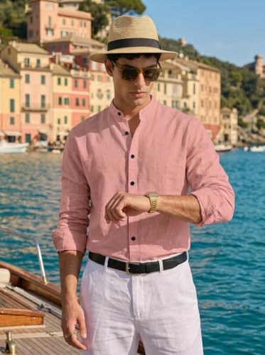 Image of NexaFlair Man's Casual | Formal | Linen| Cotton | Regular Wear Collared | Fit Shirt for Men