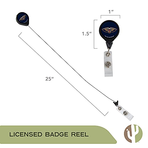 New Orleans Pelicans Nba Team Retractable Badge Holder Ticket Clip Reel Id #TOP2