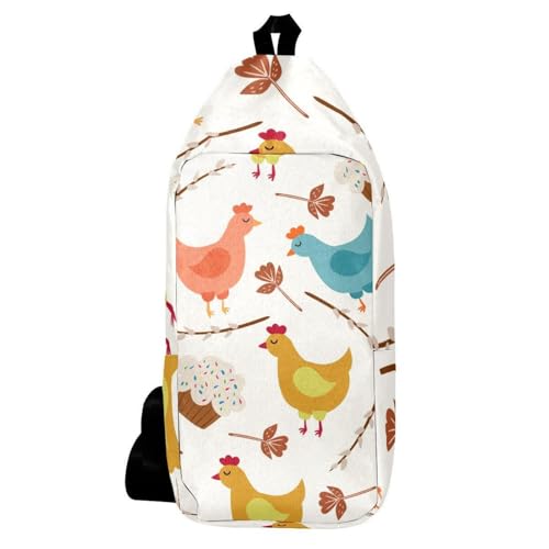 Sac à dos à bandoulière poules pour vos randonnées et voyages