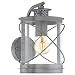 Produktbild EGLO Außen-Wandlampe Hilburn 1, 1 flammige Außenleuchte, Wandleuchte aus verzinktem Stahl und Kunststoff, Farbe: Silber-antik, Fassung: E27, IP44