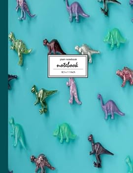 Notebook : Unruled/Unlined/Plain Notebook/Sketchbook/Composition - (8. 5 X 11 Inches) Large - 110 Pages - Dinosaurs Are Real