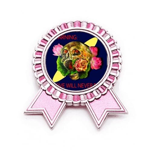 Broche en Métal Rose Love Will Never Die pour personnaliser votre veste