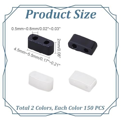 arricraft 300 Pcs 2 Hole Glass Seed Beads - Image 2