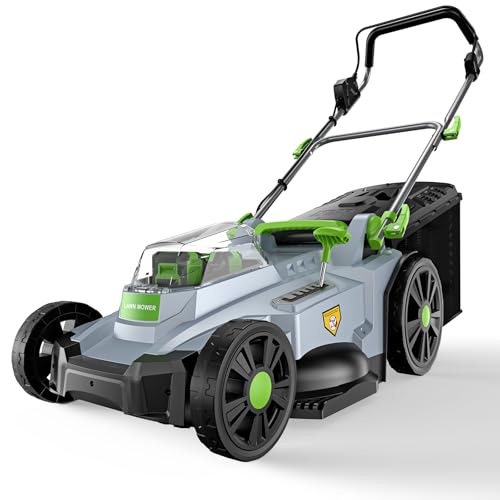Image of 17 inch Cordless Lawn Mower, 40V Electric Lawnmower for Garden /Patio /Yard