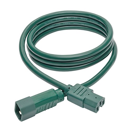 Tripp Lite 6Ft Heavy Duty Computer Power Extension Cord 15A, 14 Awg, C14 To C15, Green 6'(P018-006-Agn) #TOP1