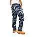 BACKBONE Mens Fashion Bright Camouflage Cargo Pants Military Combat Style BDU Pants (XXL, Midnight Blue Camo)