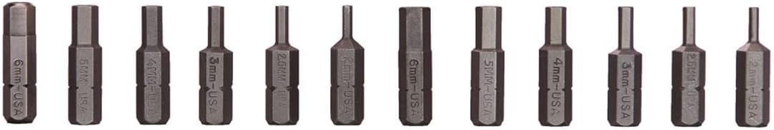 12 PC METRIC HEX & TAMPER HEX