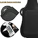 MOHUNFEY 39 inch Electric Guitar Bag Gig Bag 0.57 inch Padding Sponge 600D Ripstop Waterproof Backpack Padded Dustproof Soft Soft Guitar Case Black