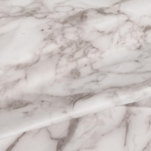 OHS White Marble Table Cloth Wipe Clean Rectangular, Christmas Tablecloths Wipeable Water Resistant Tablecloth Dining Table Cover for Kitchen Outdoor Birthday, 132 x 178cm - Image 6