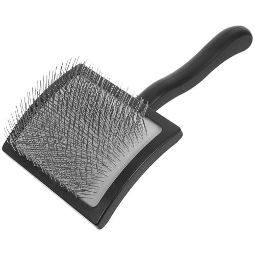 WEKAMOS Holz Handkardierer für Wolle Manuelle Wollkardiermaschine mit Metallnadeln Ergonomischer Griff Langlebig Filzbürste für Handfilzen Bastelprojekte Hunde und Katzen
