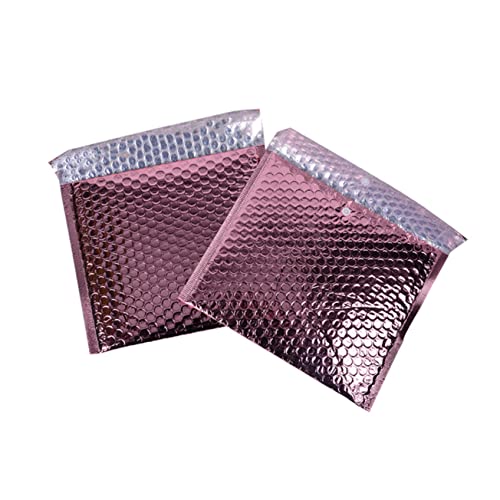 NUSITOU 75 Peças De Filme De Alumínio Rosado Bolha Bolsa De Transporte Expresso Envelope De Envelhec