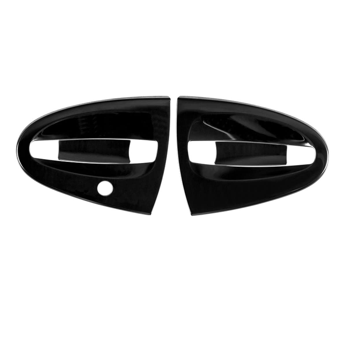 SHIFENG Maniglie per portiere auto Smart 451 Fortwo 2009 2010 2011 2012 2013 2014 304 in acciaio inox (nero lucido