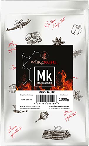 Lactic Acid Natural Mild Acid, Natural Preservative, Natural Lactic Acid Produced, EU Goods, Bag 1000 g (1.0 kg)