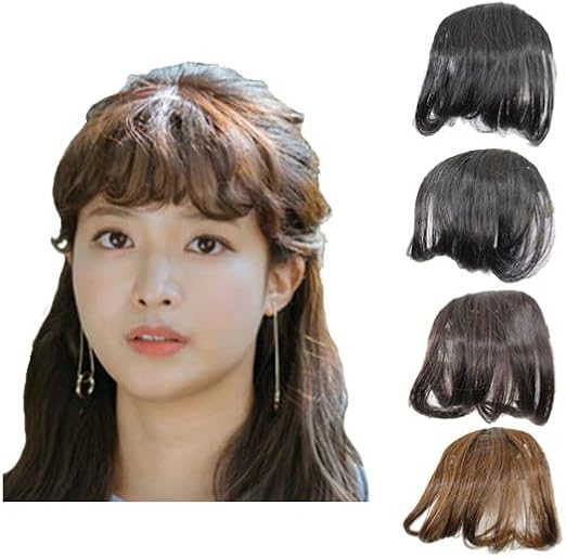 Amazon アイランドウィッグ ポイントウィッグ シースルーバング 前髪ウィッグ エクステ Mg 001 Eカール レディース ダークブラウン ポイントウィッグ 通販