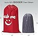 HOMEST 2 Pack XL Wash Me Travel Laundry Bag, Dirty Clothes Organizer, Large Enough to Hold 4 Loads of Laundry, Easy Fit a Laundry Hamper or Basket