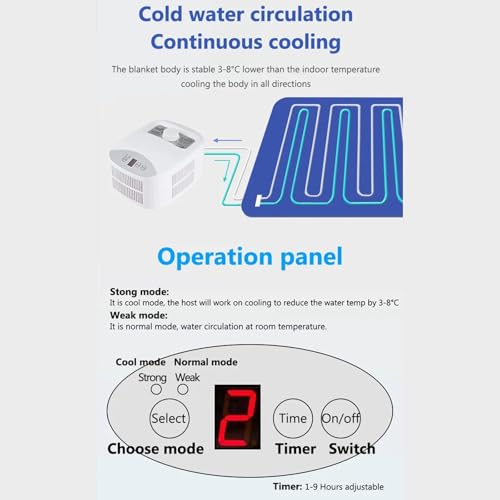 Colchón eléctrico de enfriamiento de agua para dormir fresco en camas de 160 x 70 cm 6