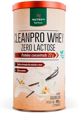 NT CLEANPRO WHEY ZERO LACTOSE SABOR BAUNILHA 450G