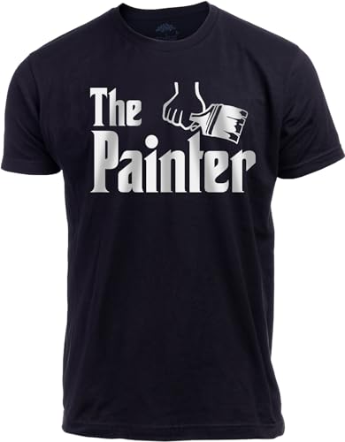 Ann Arbor T-shirt Co. The Painter | Funny House Commercial Paint Apprentice Journeyman Master T-Shirt for Men Women Dad Grandpa (Black, Large)