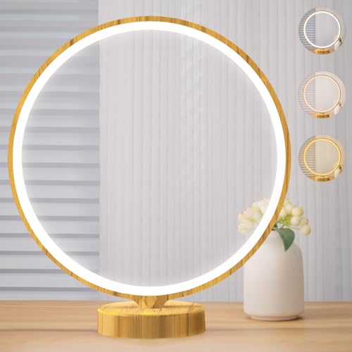 Doraubia Lâmpada de Terapia de Luz, Madeira, 10000 Lux, 3 Tempera...