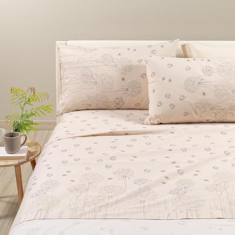 Caleffi - komplet pościeli dwuosobowej z prześcieradłami dwuosobowymi 100% bawełna 240 x 280 cm, prześcieradło z gumką na podwójne łóżko, ochraniacz na materac pod 180 x 200 cm, na materac wysoki 25