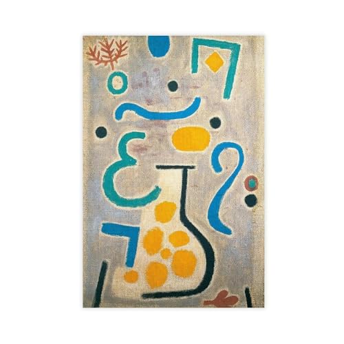 Art mural abstrait Bauhaus sur toile de qualité supérieure, format 40x61 cm