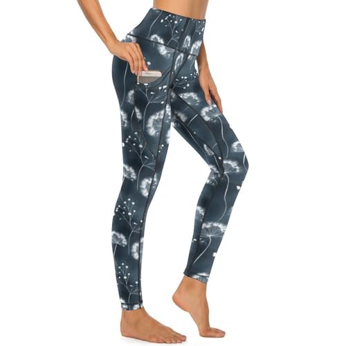 Legging pissenlit galbant résolvant le manque de poches pour le yoga
