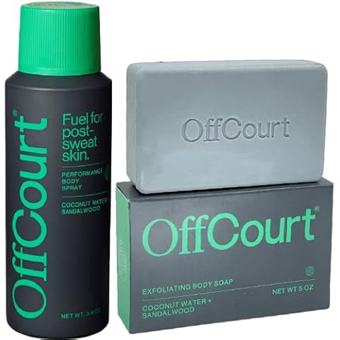 Exfoliating Body Soap and Performance Body Spray in Coconut Water + Sandalwood Scent Cover