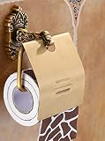 Joeesun Porte-rouleau porte-papier de salle de bain porte-serviette européen Ancien espace euroe-serviettes en couronne - poinçon gratuit T383