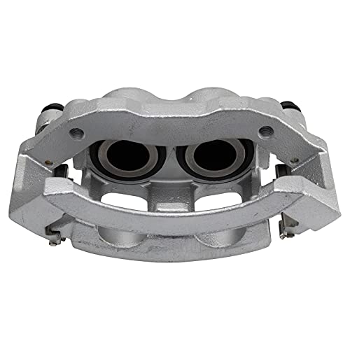Image of TRQ Front Brake Caliper Set Zinc Coated Brackets Hardware Compatible with 1997-2002 Ford Expedition 1999-2004 F-150 1997-1999 F-250 1998-2002 Lincoln Navigator