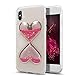 Urberry Iphone 7 Case,Running Glitter Cover, Moving Liquid Wine Glass Design Case for 4.7 inch iPhone 7 with a Screen Protector