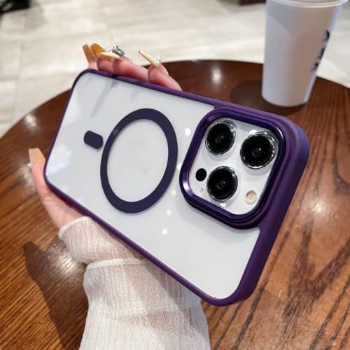 Coque iPhone 14 15 transparente pour charge sans fil