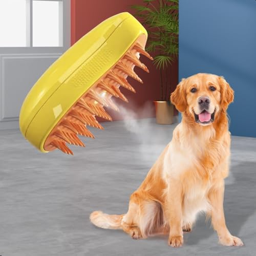 Escova Para Gatos e Cachorro A Vapor Lava Pelo Pet 3 Em 1 Vaporizador Escova de Remoção de Pelos Cãe