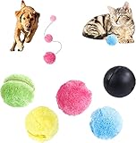 ⭐️ [Weit verbreitet] Das rollende Ballspielzeug für Haustiere erfüllt alle Ihre Nutzungsanforderungen und eignet sich zum Spielen für kleine und mittelgroße Hunde, Kaninchen oder Katzen und bietet viele verschiedene Einsatzmöglichkeiten.