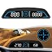 Heads Up Display GPS-Tacho-Projektor mit Überdrehzahlalarm und Ermüdungserinnerung, Auto-Helligkeit, großes LCD-Auto-Messgerät für die tatsächliche Geschwindigkeit des Fahrzeugs