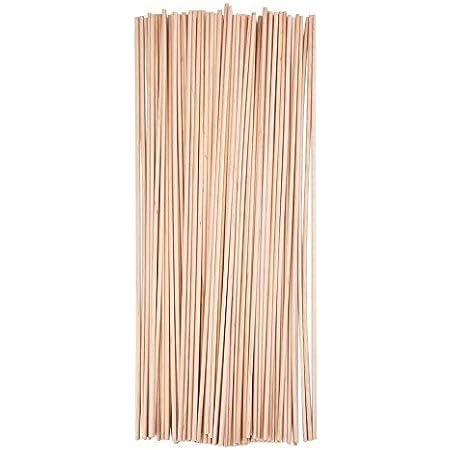 Mendi 25 Tasseaux/bâtonnets Carrés En Bois De Pin, 25 Cm X 8 Mm