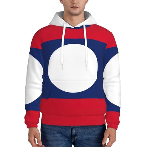 Sweat à capuche Laos homme - Cadeau idéal chaud et décontracté - 2