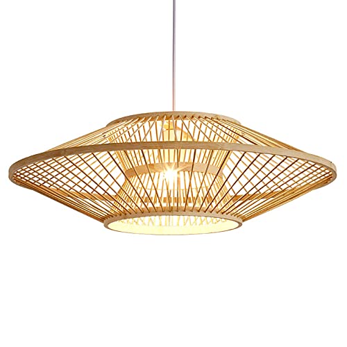 Lampe Suspendue en Bambou pour Salle à Manger et Salon Côtier