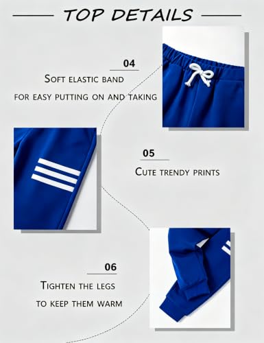 Image of Toddler Boy Clothes Long Sleeve Hoodie Sweatsuits Tops and Pants 2Pcs Boys Fall Winter Outfits Set