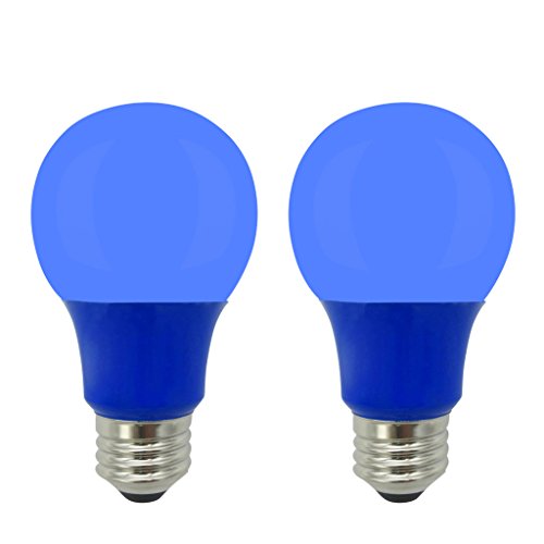 Xtricity LED A19 Blue Light Bulb, 5W, A19/5W/B/LED (40W Equivalent), E26 Medium Base, 120V, UL Listed, Blue, Colored, Porch, Holiday Lighting, Party Decoration, (2 Pack) Xtricity LED A19 Blue Light Bulb, 5W, A19/5W/B/LED (40W Equivalent), E26 Medium Base, 120V, UL Listed, Blue, Colored, Porch, Holiday Lighting, Party Decoration, (2 Pack)