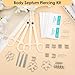 104PCS Body Septum Piercing Kit with 14G/16G/20G Piercing Needles Piercing Jewelry and Tool Set for Ear Nose Belly Button Nipple Lip Cartilage Eyebrow Tongue Navel Piercing Kit for All Piercings