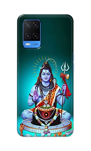 Image of PRINTFIDAA Printed Hard Back Cover Case for Oppo A54 4G Back Cover (Lord Shiva) -1803