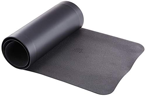 Newlife By Gelpro Anti-Fatigue Nonslip 1/2" Thick Hard Floor Utility Mat For Garage, Patio And Kitchen, 20" X 72", Leather Grain Black #TOP4