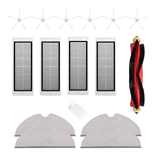 lohill Filter Bürste Wischtuch Zubehör Set für Xiaomi Roborock E5 E4 S5 Max S6 Pure S6 maxV Staubsauger Roboter Ersatzteile (16 Stück) Cover